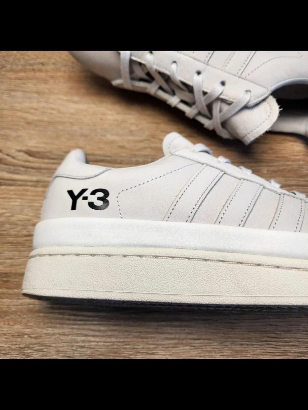ADIDAS Y-3 Hicho Grey White FZ4339 Lace Up Sneaker Shoes Men's 5.5